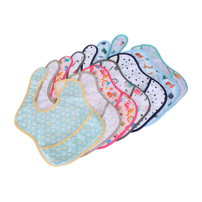 Waterproof PUL Baby Easy Bib OEM Low MOQ