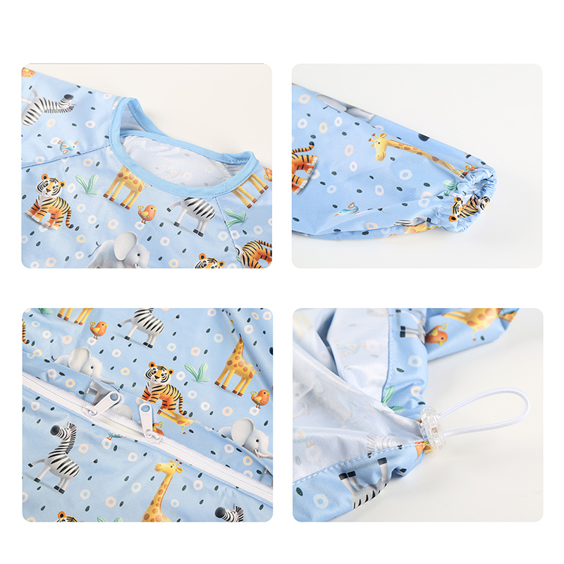 Japanese Standard Long Sleeve PUL Apron Bib