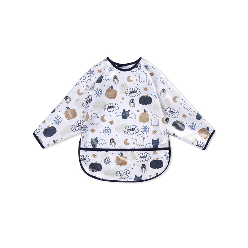 Waterproof PU Long Sleeve Baby Bib