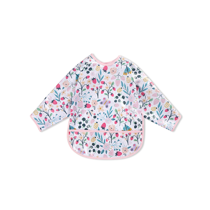Waterproof PU Long Sleeve Baby Bib