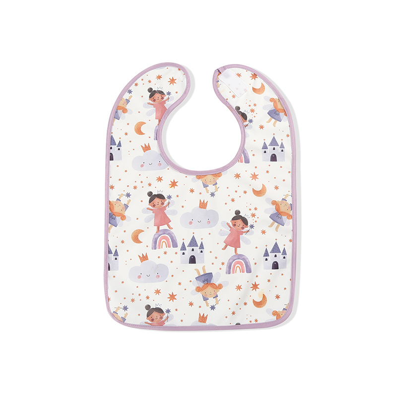 Bird Print Waterproof PU Baby Bib