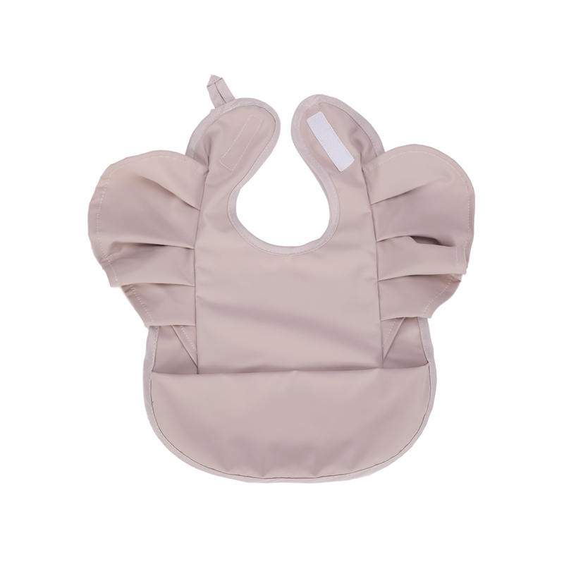 Ruffle Design Premium PU Baby Bib