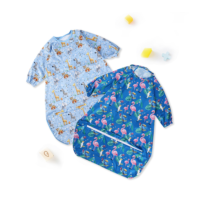 Japanese Standard Long Sleeve PUL Apron Bib