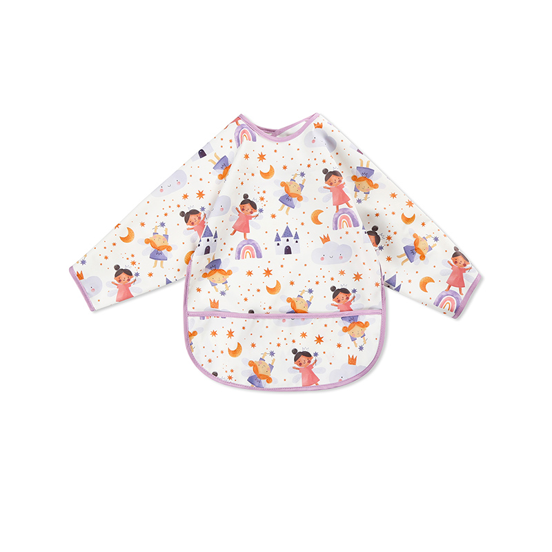 Bee Print Waterproof Sleeve Bib