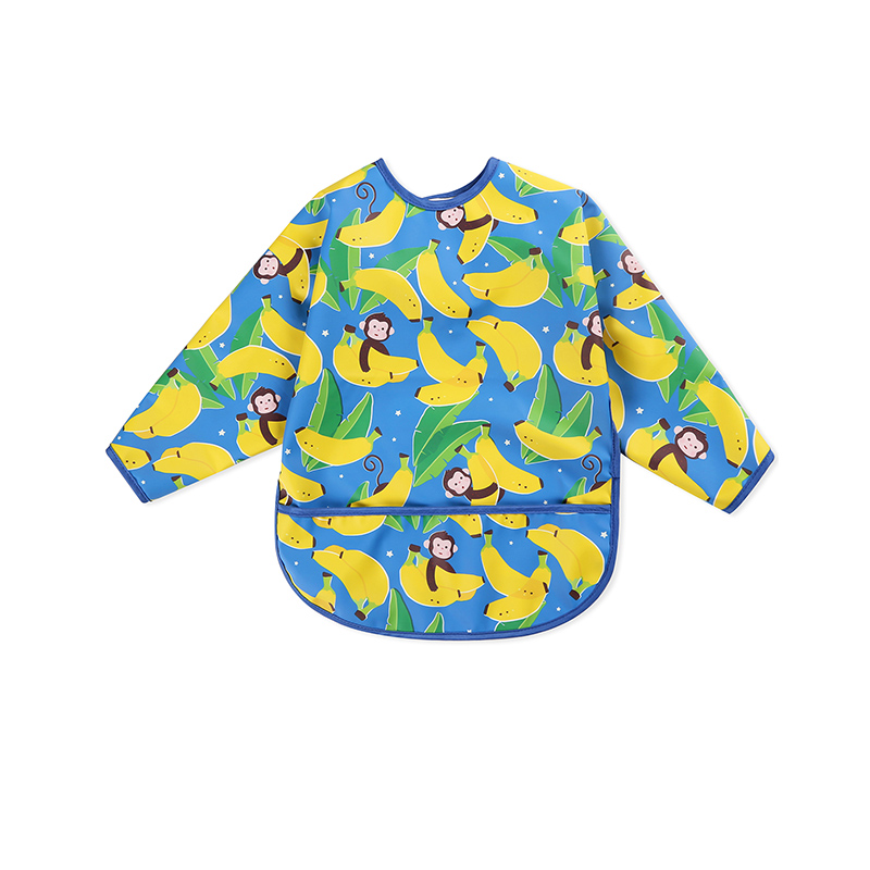 Bee Print Waterproof Sleeve Bib