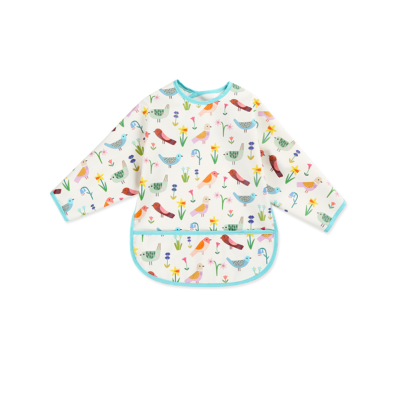 Bee Print Waterproof Sleeve Bib