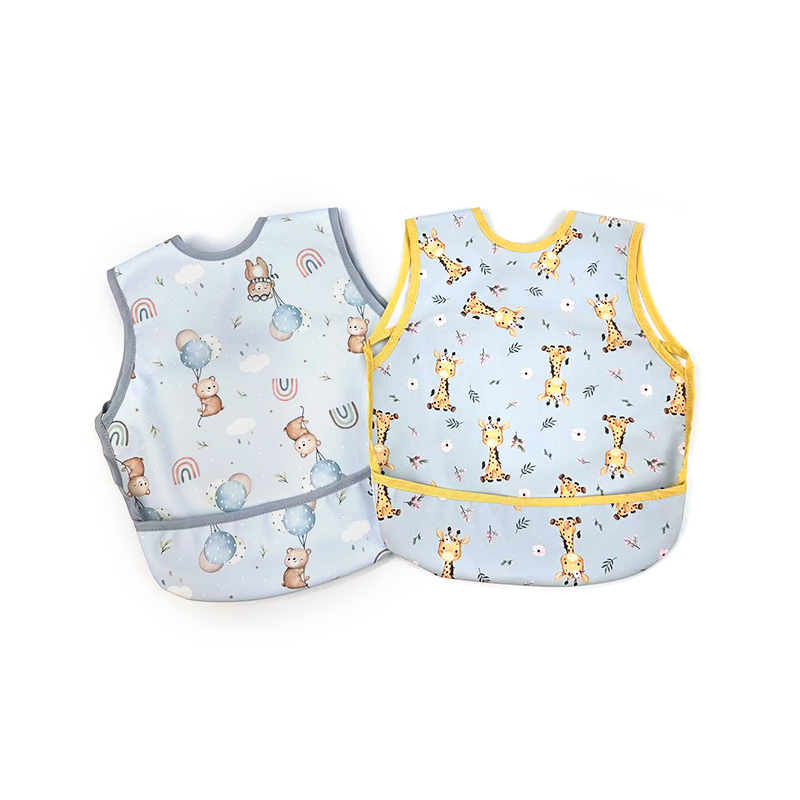 Sleeveless Apron Feeding Bib for Toddlers