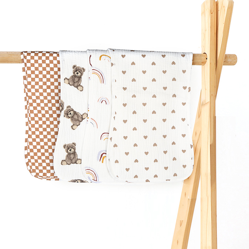 Muslin Baby Burp Cloth Set