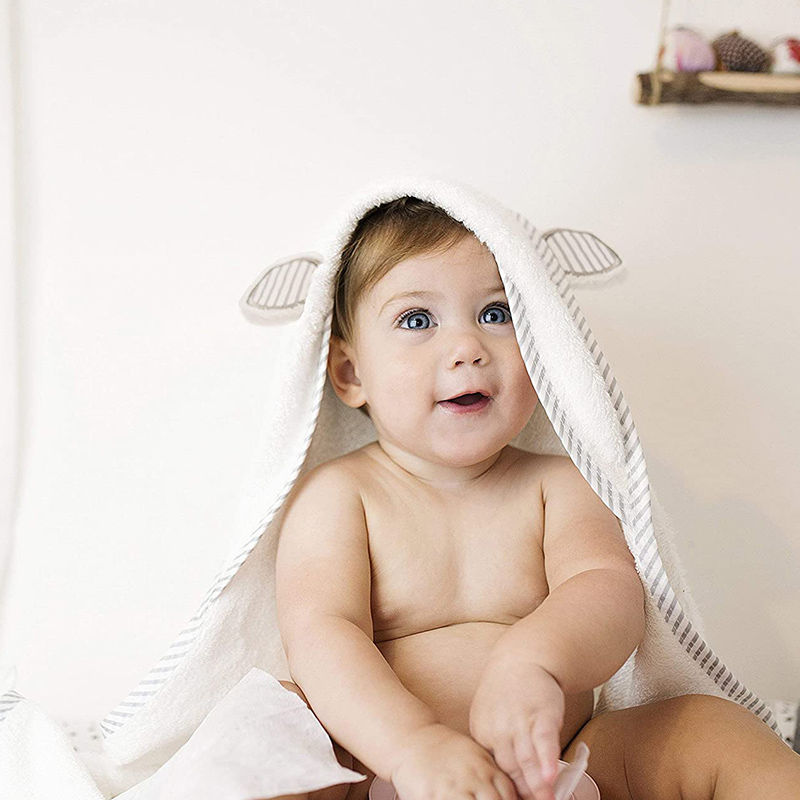 High-End 100% Cotton Baby Hooded Towel