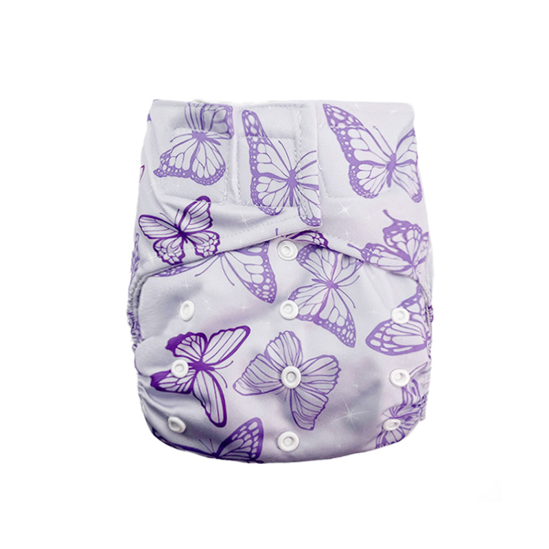 Butterfly Print Reusable Cloth Diaper