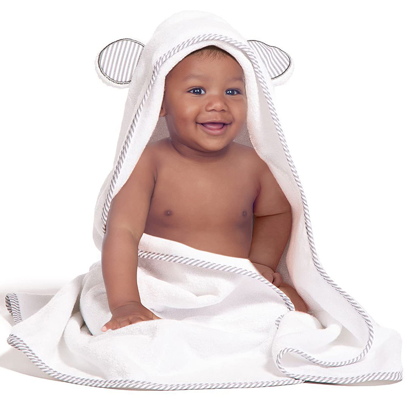 High-End 100% Cotton Baby Hooded Towel