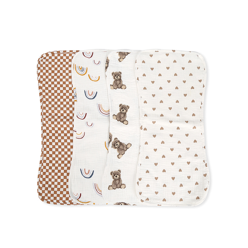 Muslin Baby Burp Cloth Set