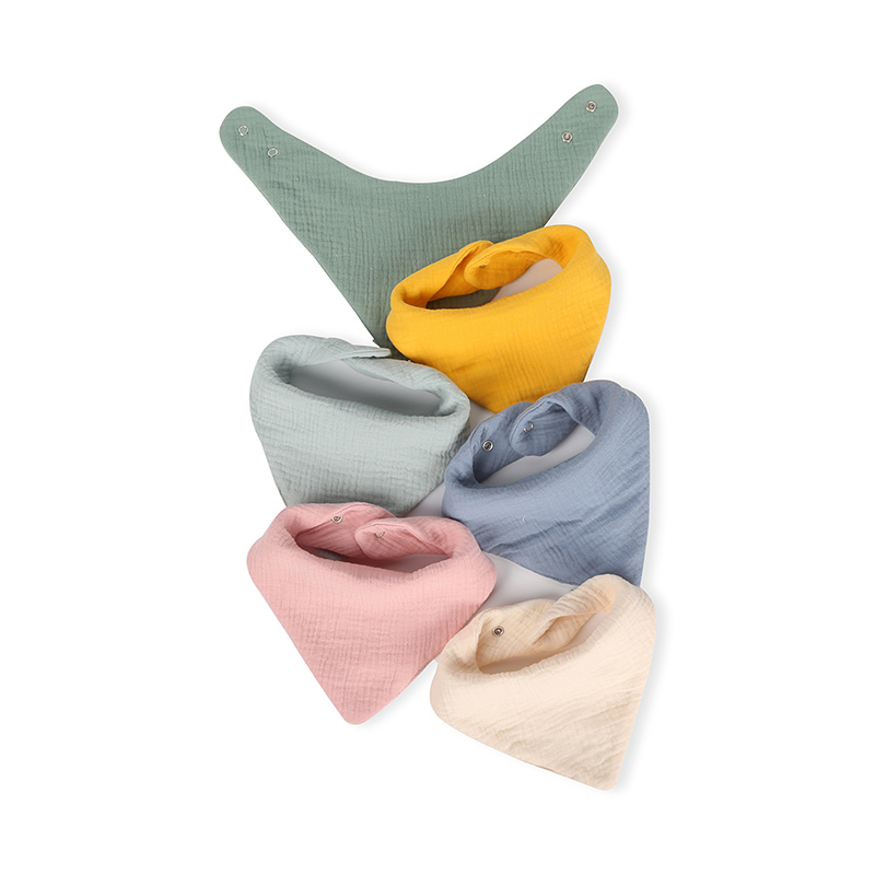 Bandana Style Muslin Drool Bib