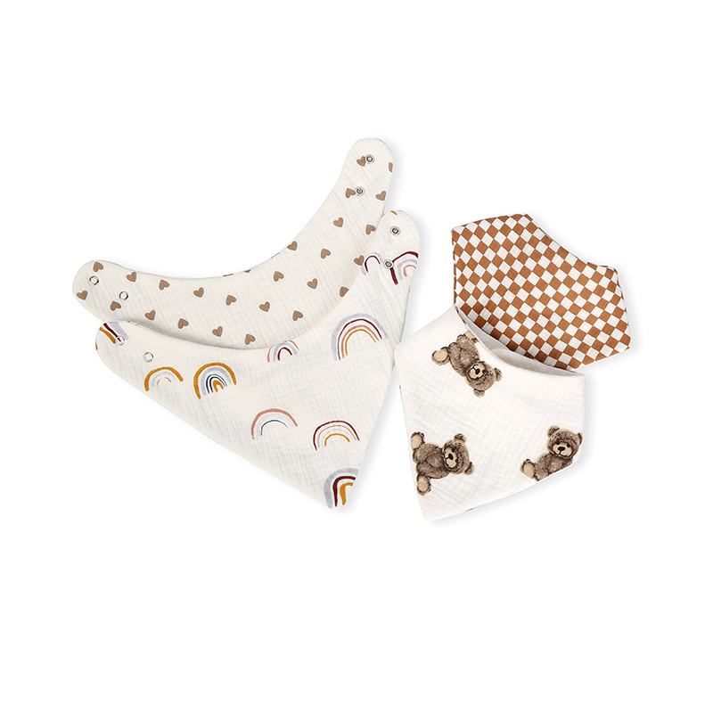 Bandana Style Muslin Drool Bib