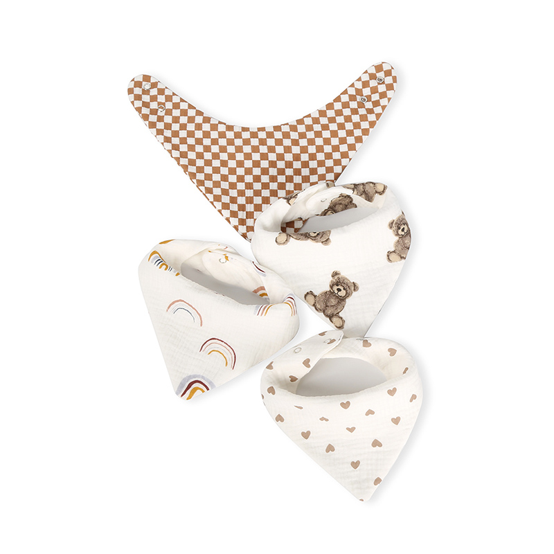 Bandana Style Muslin Drool Bib