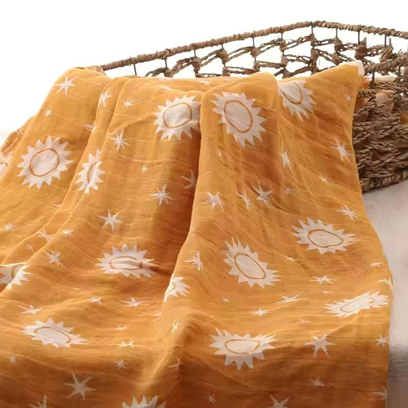 Bamboo Cotton Muslin Baby Swaddle Blanket