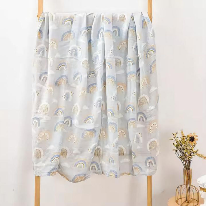 Bamboo Cotton Muslin Baby Swaddle Blanket