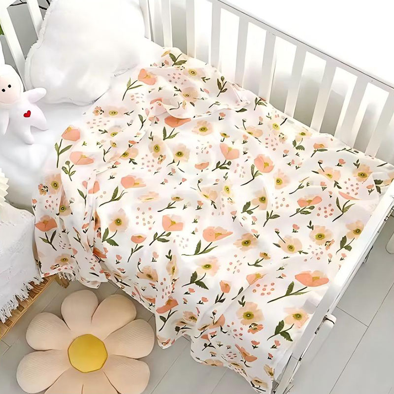 Bamboo Cotton Muslin Baby Swaddle Blanket