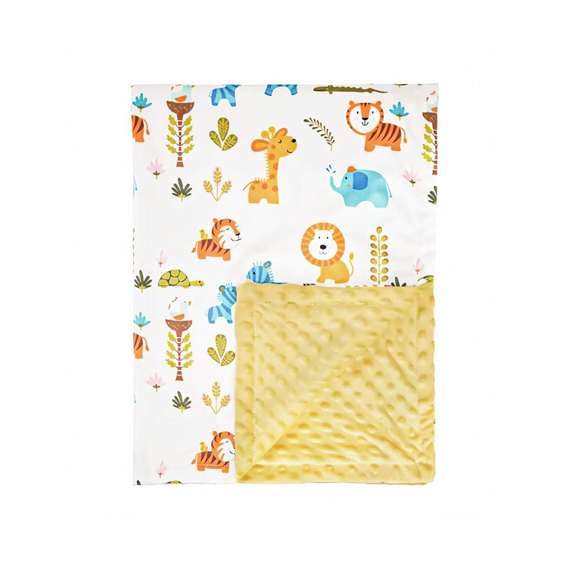 Ultra Soft Raschel Fleece Baby Blanket Warm Cartoon Throw