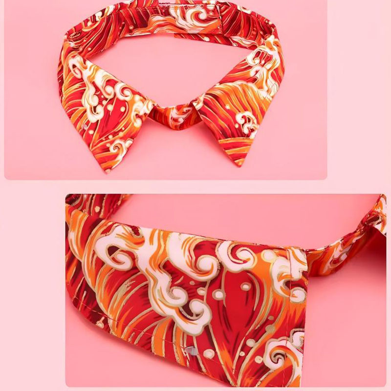 Cotton Pet Bow Tie Floral Cat Collar Accessory