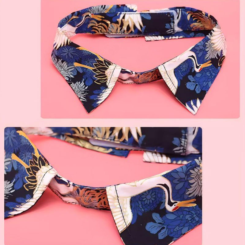 Cotton Pet Bow Tie Floral Cat Collar Accessory